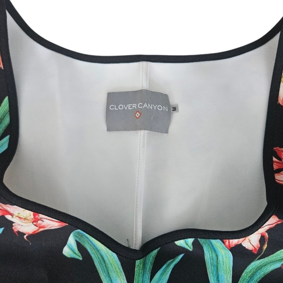 Clover Canyon Robe Sunrise  Floral Bodycon Dress - Picture 7 of 10